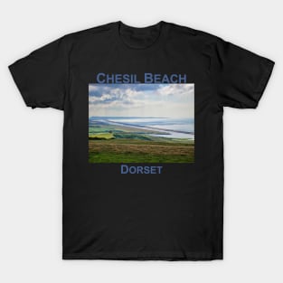 Chesil Beach, Dorset, England UK.  British coast art design T-Shirt